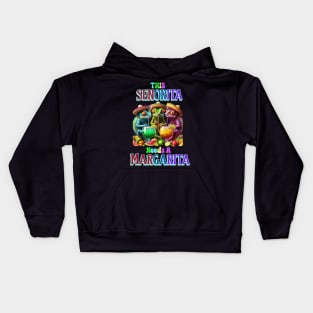 Fiesta Caliente senorita needs a margarita Kids Hoodie